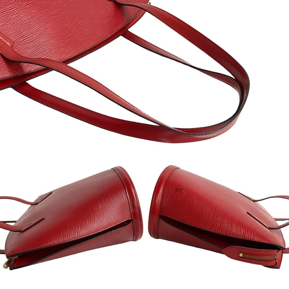 LOUIS VUITTON Saint-Jacques Shopping Epi Leather Tote Bag in Castilian Red - Picture 5 of 9